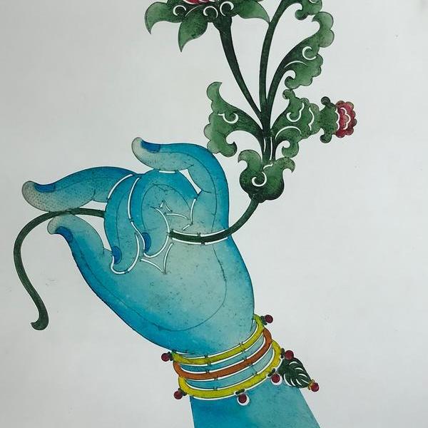 朱超-佛手莲花/皮影艺术