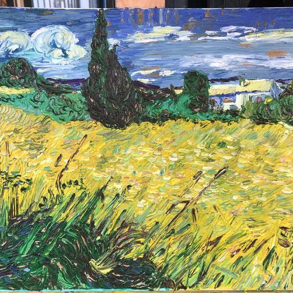 189****2262-梵高《绿色的麦田和柏树》