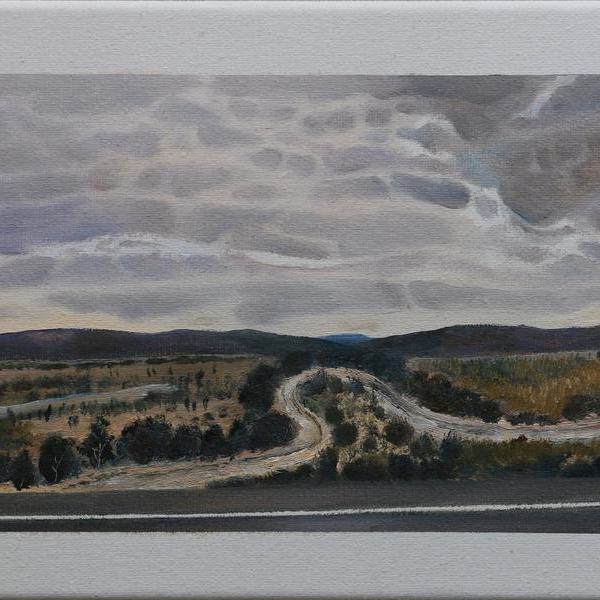 山人繪畫-《清晨流云》