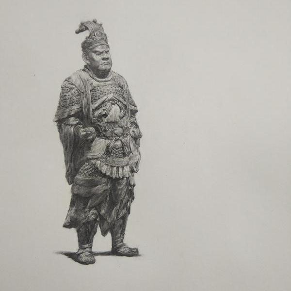 孙志远-古代将士木雕