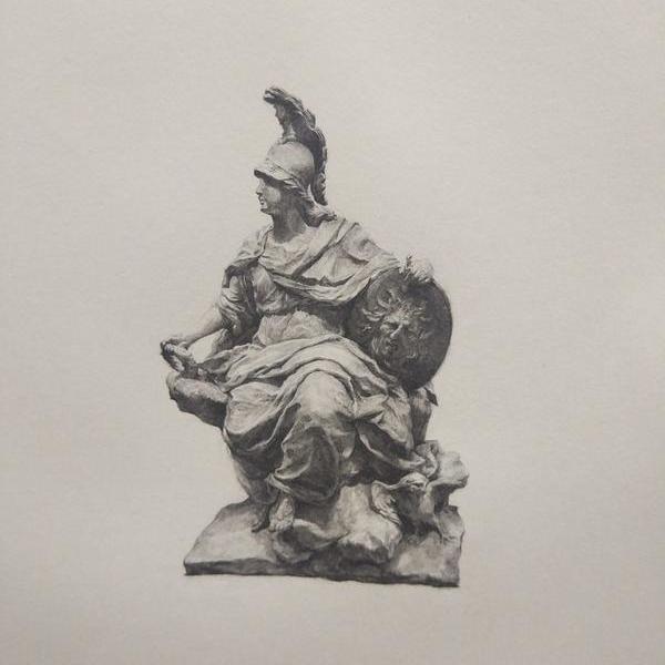 孙志远-素描作品——《罗马勇士》
