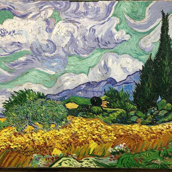 189****2262-梵高《麦田里的柏树》