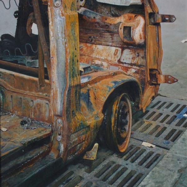 潘思源超写实油画《收获》参加此次展览