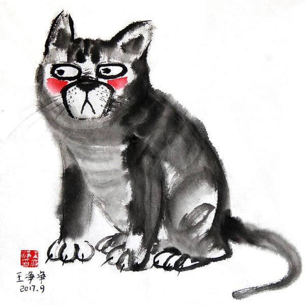 水墨花鸟画-其乐融融系列 - 王净净的作品 | artand - 与艺术家面对面